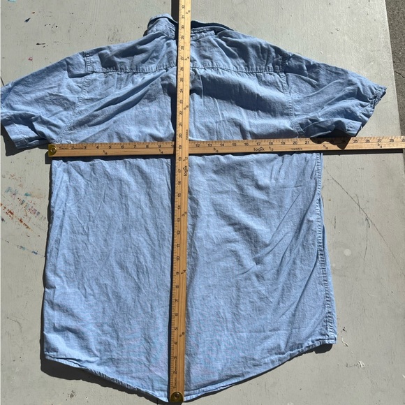 Men's Billabong Shirt Blue Pocket L Light Beach Surf Outdoor Camp City Casual - Picture 8 of 10